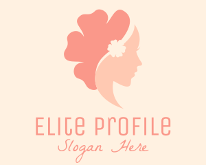 Flower Woman Profile logo design