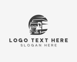 Delivery Trucking Vehicle logo