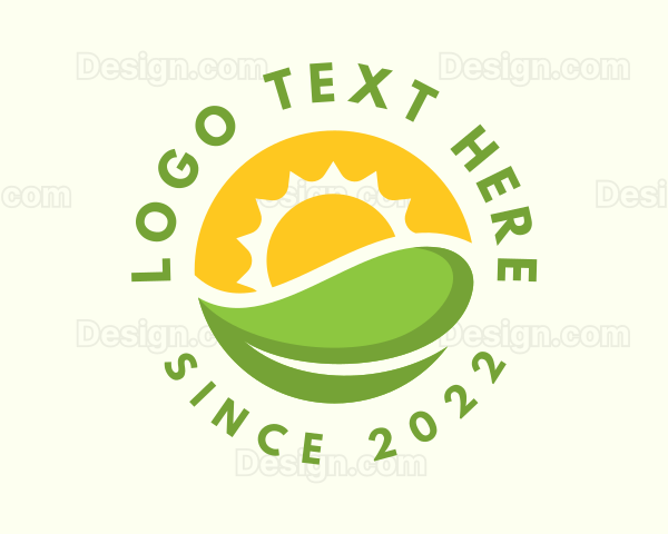 Sun Leaf Eco Farm Logo