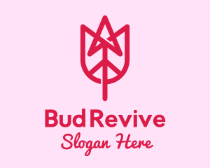 Pink Tulip Arrow logo