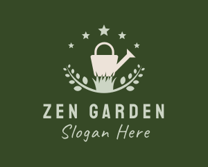 Watering Can Gardening  logo design