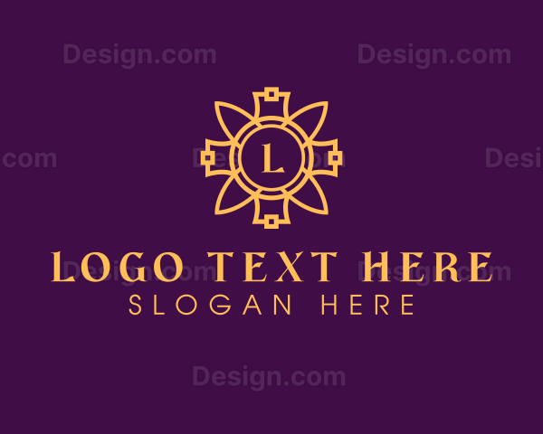 Floral Lantern Decoration Logo