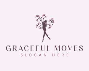 Woman Body Tree logo design