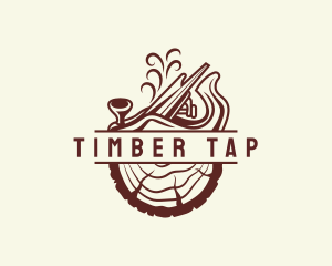 Lumberjack Wood Worker logo design