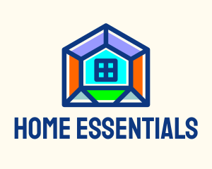 Multicolor Home Builder  logo design