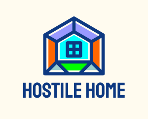 Multicolor Home Builder  logo design