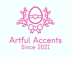 Pink Egg Decor logo design