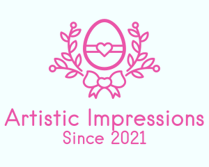 Pink Egg Decor logo design