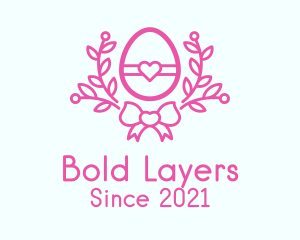 Pink Egg Decor logo design