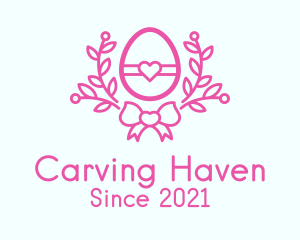 Pink Egg Decor logo design