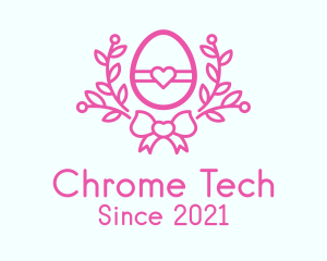 Pink Egg Decor logo design