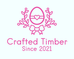 Pink Egg Decor logo design