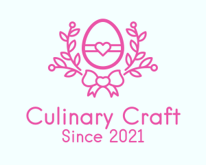 Pink Egg Decor logo design