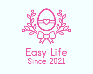 Pink Egg Decor logo design