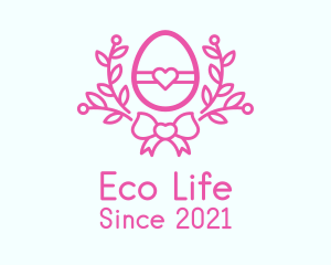 Pink Egg Decor logo design