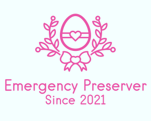 Pink Egg Decor logo design