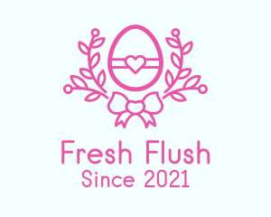 Pink Egg Decor logo design