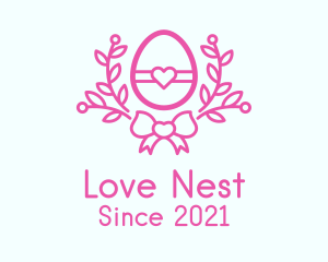 Pink Egg Decor logo design