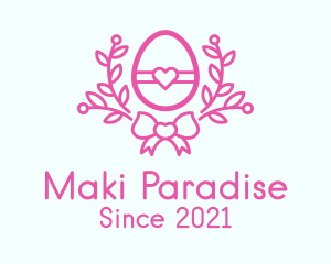 Pink Egg Decor logo design