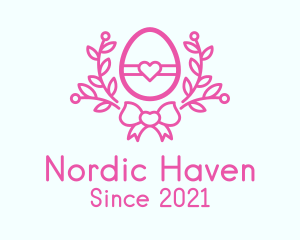 Pink Egg Decor logo design