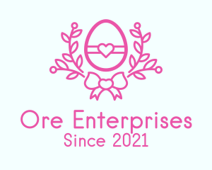 Pink Egg Decor logo design