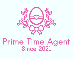 Pink Egg Decor logo design