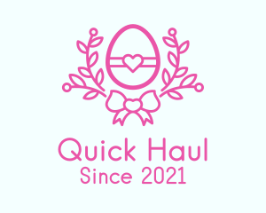 Pink Egg Decor logo design