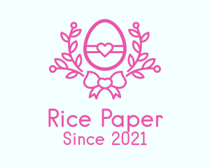 Pink Egg Decor logo design