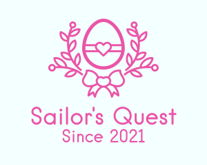 Pink Egg Decor logo design