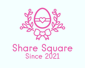 Pink Egg Decor logo design