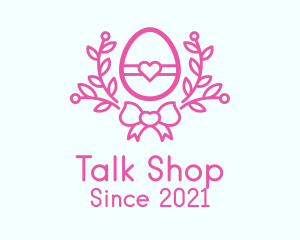 Pink Egg Decor logo design