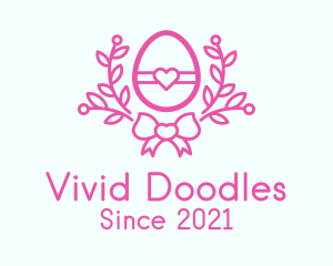 Pink Egg Decor logo design