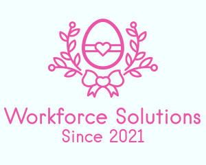 Pink Egg Decor logo design