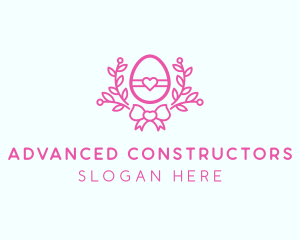 Pink Egg Decor logo design