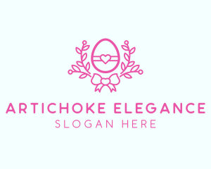 Pink Egg Decor logo design