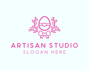 Pink Egg Decor logo design