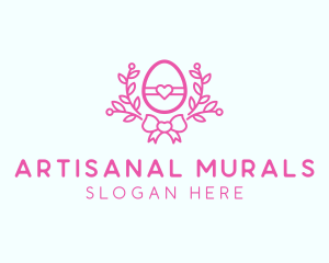 Pink Egg Decor logo design