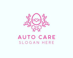 Pink Egg Decor logo design