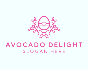 Pink Egg Decor logo design