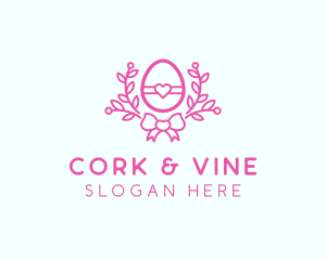 Pink Egg Decor logo design