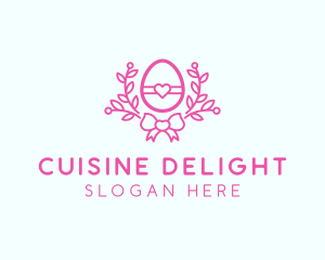 Pink Egg Decor logo design