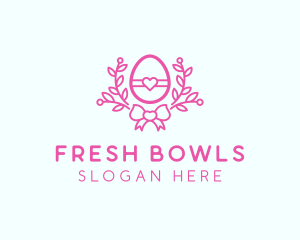 Pink Egg Decor logo design