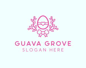 Pink Egg Decor logo design