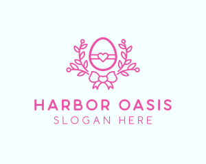 Pink Egg Decor logo design