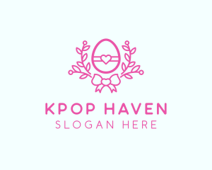 Pink Egg Decor logo design