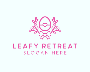 Pink Egg Decor logo design