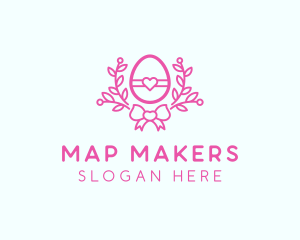 Pink Egg Decor logo design