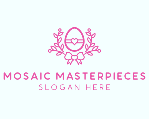 Pink Egg Decor logo design