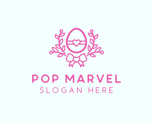 Pink Egg Decor logo design