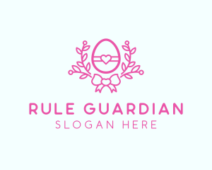 Pink Egg Decor logo design